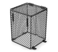 Fdit Rettile per animali domestici Antiscottatura Copertura lampada Piazza Rotonda Paralume riscaldante in ceramica Day Night(forma cuboide)