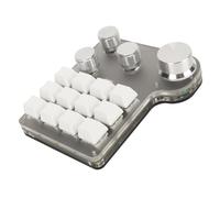 Fdit RGB LED Blu Interruttore Tastiera Utente Professionale per Tastiera Programmabile Permanente ABS Metallo Acrilico Materiale