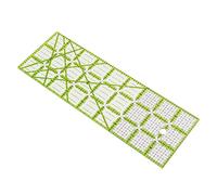 Fdit Righello per Quilting Righello per Cucito Acrilico Trasparente Modelli per Quilting Guida per Quadrato per con Segni da 30 45 60 Gradi per Progetti di Taglio e