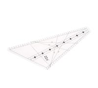 Fdit Righello per Quilting Righello per Cucito Strumento per Quilting con Slot da 22,5 Gradi Design in Plastica Trasparente per Cucito Artigianale Fai-da-te Taglio a Mano Creazione di (16 piedi)
