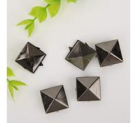 Fdit Rivetti Piramidali in Ottone 100 Pezzi, 4 Rivetti Jeans Laterali per Abbigliamento e Artigianato in Pelle, Opzioni Colore Oro Argento Bronzo Accessori Fai da Te per Giubbotti (12MM)