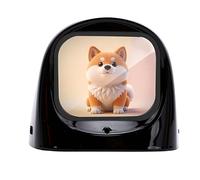 Fdit Robot da Scrivania AI con Riconoscimento Emotivo e Oltre 70 Espressioni, Animale Interattivo per Auto Scrivania Casa (BLACK)