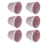 Fdit Rosa Viola Paralume di Ricambio 6 Pezzi E14 Interfaccia Lampadina Lampada da Parete Plafoniera Paralume in Tessuto Selezionato Design Laterale in Pizzo Buona Penetrazione della