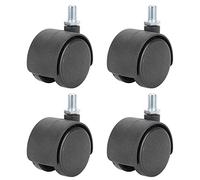 Fdit Rotelle in Plastica da 4 Pezzi, Ruote Girevoli a 360 Gradi e Silenziose per Armadietti, Librerie e Sedie da Ufficio