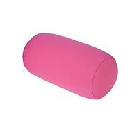 Fdit Rotolo Cervicale Rotondo Micro Mini Microsfere Cuscino per la Schiena Rotolo Cuscino da Viaggio Cuscino da Viaggio per Dormire a Casa Comodo(rosa)