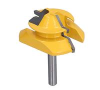 Fdit Router a 45 ° CNC Aley Cutter per Xilografia con 1/4 -pollice Dovrebbe, Assicurare il Funzionamento per i Progetti di Carpenteria (2in)