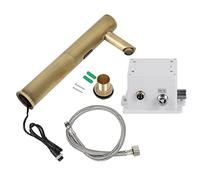 Fdit Rubinetto con Sensore Senza Contatto, Movimento Automatico a Infrarossi Attivato per la del Bagno, Corpo in Ottone con Filettatura G1 2 e Alimentato a Batteria (Antica)