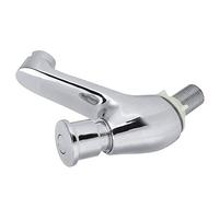 Fdit Rubinetto Lavabo in Rame G1/2, Ritardo, Monocomando Acqua Fredda, Cromato, Resistente Alla Corrosione, con Certificazione WaterSense, per Casa, Bagno, Luoghi Pubblici