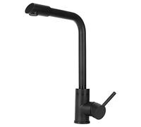 Fdit Rubinetto Miscelatore Opaco G1/2, Rubinetto Acqua Calda e Fredda in Acciaio Inox 304 con Superficie Nano Black per Lavello, Lavabo Bagno