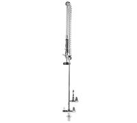 Fdit Rubinetto Verticale G1/2 con Doccia Estrattibile, Tubo 90cm per Commerciale Bar e Hotel (Modello EQ2801A-08 (con pendolo))