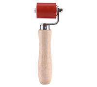 Fdit Rullo Pressione Silicone 40mm per Saldatura PVC, Alta Temperatura 260°C Manico Legno per Tappezzeria Colla e Teloni