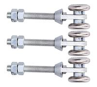 Fdit Ruota di Sospensione per Porta da 3 Pezzi, Accessorio per Puleggia per Porta Scorrevole in Vetro Diametro 35 Mm, con Materiale in Ferro Ad Alta Resistenza, per Porte di Fienili