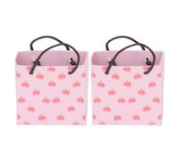 Fdit Sacchetti di Carta per Box/Cover delle Bambole 1:12 Materiale Cartaceo Colorfast Premium Accessori per Box/Cover delle Bambole 2 Pezzi per Collezione/esposizione di Gioielli (K)