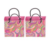 Fdit Sacchetti di Carta per Box/Cover delle Bambole 1:12 Materiale Cartaceo Colorfast Premium Accessori per Box/Cover delle Bambole 2 Pezzi per Collezione/esposizione di Gioielli (L)