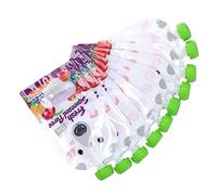 Fdit Sacchetti per Alimenti Riutilizzabili, Confezione da 10 Sacchetti per Alimenti per Bambini da 200 Ml, per Purea di Yogurt Fatta in Casa e Snack da Congelatore