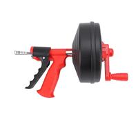 Fdit Sbloccatubi Versatile con Serpente di Scarico Manuale, 65 Sbloccatore per Lavello in Acciaio Al Manganese per Tubi da 50-75 Mm, 1 Set (7,5 m Primavera)