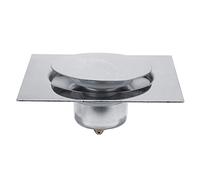 Fdit Scarico a Pavimento a Pedale Quadrato Tipo Rimbalzo Deodorante Scarico a Pavimento in Acciaio Inox per Bagno(#2)