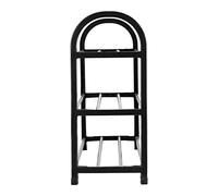 Fdit Scarpiera a 3 Livelli a 4 Livelli Scaffale per Scarpe Scaffale per Scarpe per in Plastica di Alluminio Resistente con Telaio Robusto (Tre strati di medie dimensioni 50 * 19 * 42 cm)