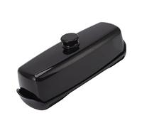 Fdit Scatola per Burro in Plastica, Contenitore per Formaggio di Grande capacità con Coperchio e Tagliaburro, per Frigoriferi da Domestica (BLACK)