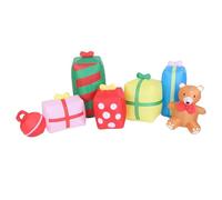 Fdit Scatole Regalo Gonfiabili di Natale, Scatola Gonfiabile da 9,8 Piedi con Luci a LED per Decorazioni per Feste da Giardino, Giardino, Interni Ed Esterni (Spina UE 220-240 V)