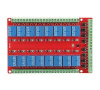 Fdit Scheda di relè di Canale Isolata 16 Attuatore di Alto Livello/basso Livello DC 5/12/24V - Adatto per i Sistemi di Controllo Industriale (DC12V)