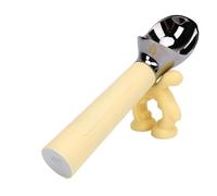 Fdit Scoop di Gelato Riscaldato, Palco di Gelato Elettrico con Display a LED, Riscaldamento Rapido, Ricaricabile, Ideale per Negozi di Dessert, Gadget da Domestica (YELLOW)