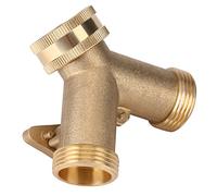 Fdit Sdoppiatore Rubinetto Giardino Rubinetto a Due Vie Tubo da Giardino Connettore Rubinetto Splitter Adattatore del Tubo a Collo di Cigno Valvola Doppia per Tubi da Giardino (EU)
