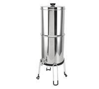 Fdit Secchio per Acqua a gravità in Acciaio Inossidabile da 2,25 GAL, Contenitore per Acqua Portatile di Grande capacità per Escursioni in Campeggio All'aperto, con Distributore
