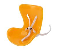 Fdit Sedia per Auto per Bambole, Sedile per Bambola Sicuro, Plastica Compatta, Installazione Facile per la Decorazione di Ornamenti di Peluche (YELLOW)