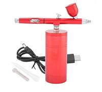 Fdit Set a Getto d'inchiostro Pistola a spruzzo con Micro-compressore L'aerografo Pistola a spruzzo Mini compressore d'Aria di 0.3mm ha Messo la capacità 7CC