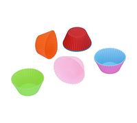 Fdit Set da 8 Pirottini in Silicone per Cottura - Stampini Rotondi Riutilizzabili da 7 Cm (2,8 pollici) - Resistenti Al Calore e per Uso Alimentare - Ideali per Muffin, Cupcake,