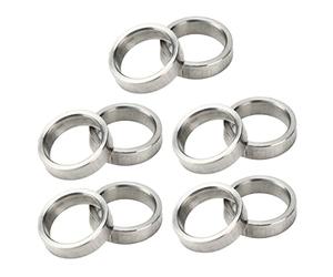 Fdit Set di 10 Distributori Realizzati in Lavatrici in Acciaio Inossidabile per Fare Spazio in Assi Rotondi, Comoda Opzione di Sostituzione (3515-0015-0040)