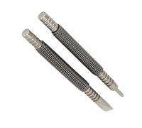 Fdit Set di 2 Punzoni per Chiodi Set di Punzoni per Spilli Caricati a Molla di per Chiodi Senza Martello a Molla Acciaio Ad Alto Tenore di Carbonio a Doppia estremità con