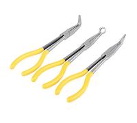 Fdit - Set di 3 pinze a becco extra lungo, 45/90 gradi, piegate a forma di O, set di 3 pezzi