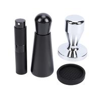 Fdit Set di Agitatori per caffè da 58 Mm, Accessori per caffè in Acciaio Inossidabile con Flacone Spray con Tappetino in Silicone per Baristi Domestici