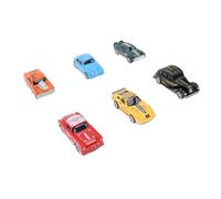 Fdit Set di Auto da Corsa in Lega, Modello di Auto da Corsa Durevole per la Decorazione della Casa dei più Piccoli 6 Pezzi Veicoli Giocattolo per Bambini per il Gioco Creativo