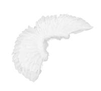 Fdit Set di Costumi con d'Angelo, di Piume con Cerchietto per Capelli e Bacchetta, Accessori per Feste a Tema per Spettacoli Teatrali e Oggetti di Scena per (Set da Tre Pezzi con Angelo Tromba)