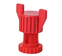 Fdit Set di Dadi a Vite in Plastica ABS, Accessori di Fissaggio per Attrezzature Agricole con Materiale antietà, per Finestra di Ventilazione in Gabbia per Polli Allevamento di (Rosso 20 PZ)