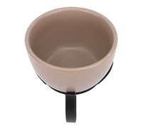 Fdit Set di Fondu di Formaggio in Ceramica in Stile Europeo, Anche Distribuzione del Calore, Ideale per Incontri Sociali, con Intricato Design Dipinto a Mano, Facile Pulizia (GRAY)