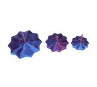 Fdit Set di Giocattoli a Forma di Stella Sensoriale Geometrica, Giocattolo Rotante Stampato in 3D per Concentrazione e Calma, Materiale PLA in Tre Dimensioni per Adulti e Studenti (PURPLE)