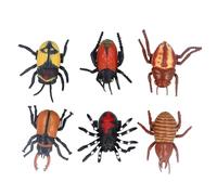 Fdit Set di Giocattoli per Auto a Forma di Animale Sicuro, Veicoli Educativi Divertenti in Plastica da Tirare Indietro, 6 Pezzi per i Bambini