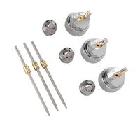 Fdit Set di Nebulizzazione a Spruzzo Durevolezza di Lunga Durata Kit Ugello Ad Ago e Cappello Aria Ampia compatibilità per la Lavorazione del Legno Industriale Automobilistica 1.4 1.7 2.0 Mm Ottone