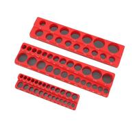 Fdit Set di Organizzatore di Socket Magnetico FDIT, Vassoio per Supporto a 3 Pezzi con Potente Magnete per Prese Azionarie 1/4 "3/8" 1/2 ", (Standard nel Regno Unito)