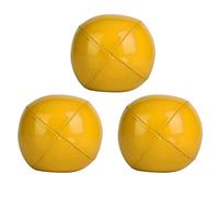 Fdit Set di Palline da Giocoliere in PU Oggetti di Scena Morbidi e Lisci e Giocattoli Divertenti per la Coordinazione Occhio-Mano 3 Pezzi Palline da Giocoliere per Clown e Artisti Rosso, Giallo,
