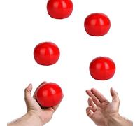 Fdit Set di Palline da Giocoliere in PU Oggetti di Scena Morbidi e Lisci e Giocattoli Divertenti per la Coordinazione Occhio-Mano 3 Pezzi Palline da Giocoliere per Clown e Artisti Rosso, Giallo,