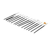 Fdit Set di Pennelli Professionali per Nail Art da 15 Pezzi Pennelli per Pittura per Unghie Strumenti di Design per Unghie con Robusti Capelli in Nylon per (Set per pittura ad olio 15 pezzi