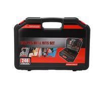 Fdit Set di Punte Trapano Multifunzionali 246 Pezzi, Kit Professionale Combinato di Cacciaviti e Punte Trapano con Seghe a Tazza e Giradadi, Punte in Acciaio Rapido Trattato