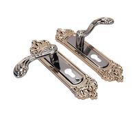 Fdit Set di Serrature per Maniglie per Porte Universali con Pomello Grande con Chiavi per Camera da Letto, Bagno, Serratura per Cancello di Controllo Liscio per Porta Anteriore Interna in Lega di