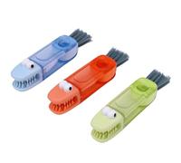 Fdit Set di Spazzole per la Pulizia del Coperchio della Tazza 3 in 1 Detergente Multifunzionale a Forma di U per la Cucina Domestica a Forma di Coccodrillo, Strumento Portatile per la Pulizia delle