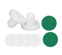 Fdit Set di Spingitori per Hockey su Aria da 8 Pezzi 60 Mm Design Umanizzato di Lunga Durata per un Gioco Confortevole, Adatto a Tutti i Tavoli Standard, Include Dischi per Giochi Divertenti